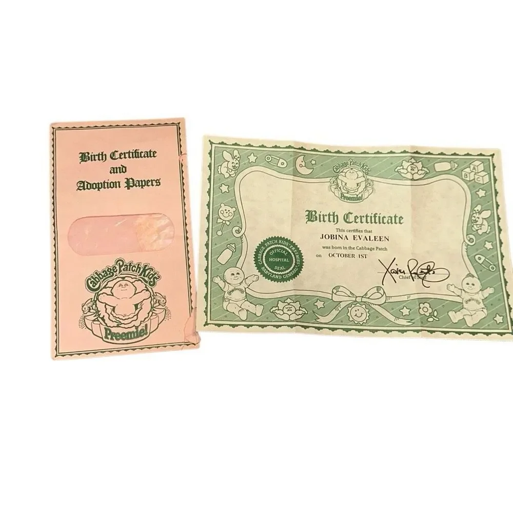 Cabbage Patch Kid misc  1978-1983 Original Appalachian Artworks Inc. By Coledo